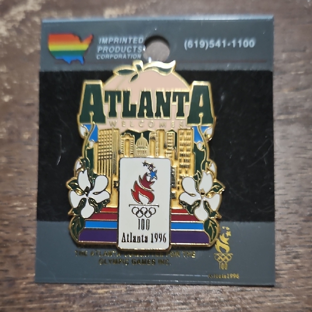 1996 ATLANTA OLYMPIC GAMES EVENT LAPEL PIN SOUVENIR WEAR‎ OLYMPICS SPORTS USA
